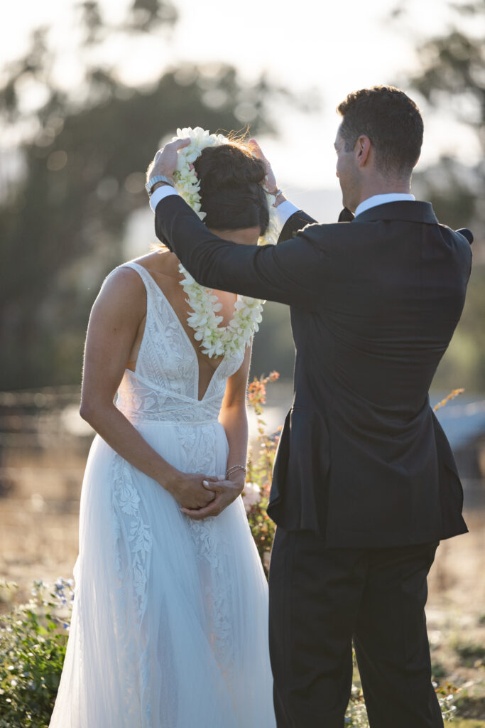 Wedding ceremony at Carneros Resort and Spa