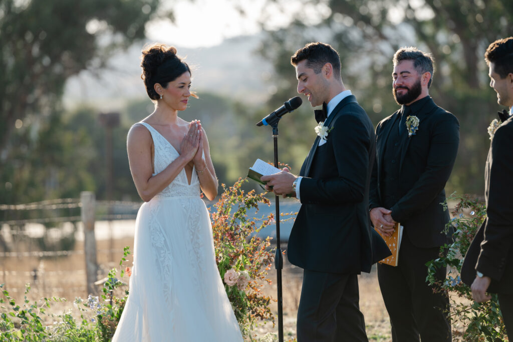 Wedding ceremony at Carneros Resort and Spa