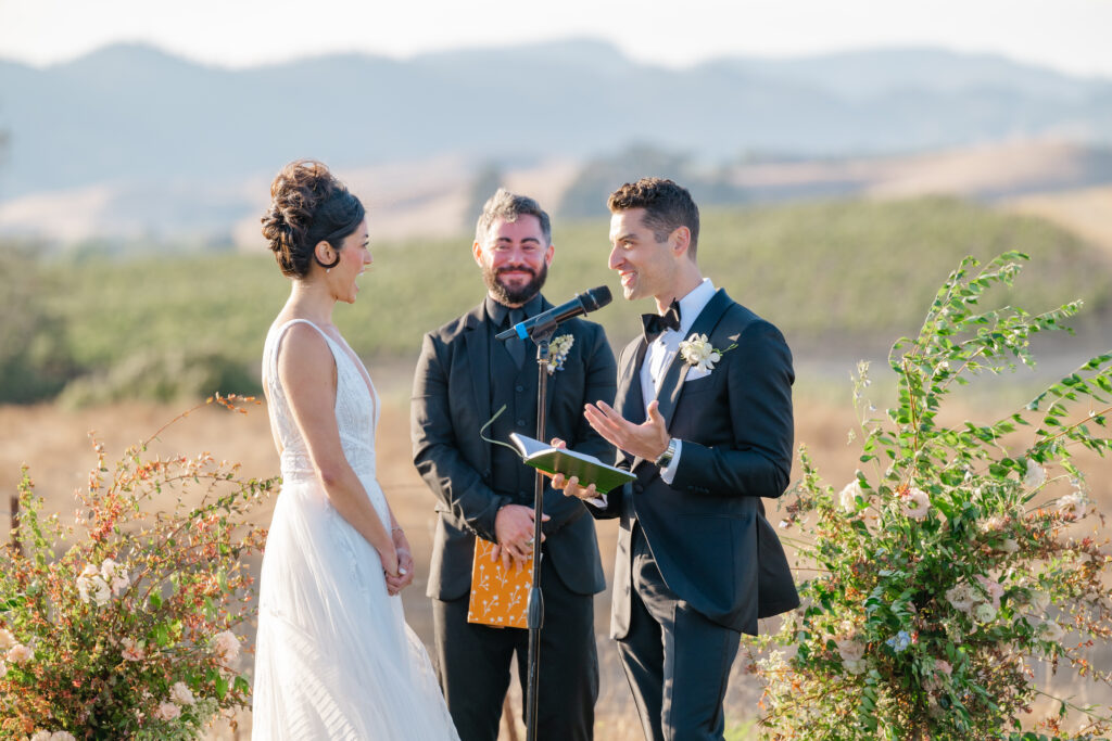 Wedding ceremony at Carneros Resort and Spa