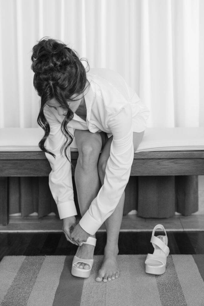 getting ready photo at Carneros Resort and Spa